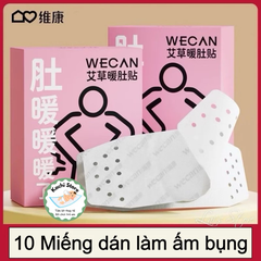 10 miếng dán làm ấm bụng giảm đau bụng kinh WECAN tinh dầu ngải cứu giảm lạnh bụng