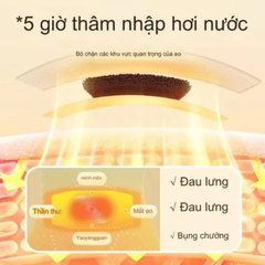 10 miếng dán làm ấm bụng giảm đau bụng kinh WECAN tinh dầu ngải cứu giảm lạnh bụng