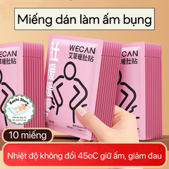 10 miếng dán làm ấm bụng giảm đau bụng kinh WECAN tinh dầu ngải cứu giảm lạnh bụng