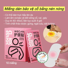 10 miếng dán làm ấm giảm đau CỔ VAI GÁY Tinh Dầu Ngải Cứu WECAN