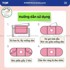 10 miếng dán làm ấm bụng giảm đau bụng kinh WECAN tinh dầu ngải cứu giảm lạnh bụng