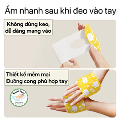 Miếng sưởi ấm tay thảo dược WECAN dùng 1 lần, găng tay giữ nhiệt chống lạnh