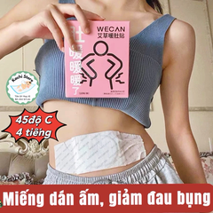 10 miếng dán làm ấm bụng giảm đau bụng kinh WECAN tinh dầu ngải cứu giảm lạnh bụng