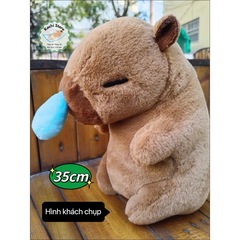 Gấu Bông Capybara 30-35cm Chảy Nước Mũi Kéo Rung đáng yêu