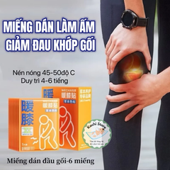 6 miếng dán Đầu Gối WECAN giảm đau khớp gối, nén nóng thảo dược