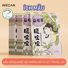 miếng dán GIẢM ĐAU BỤNG KINH chườm nóng thảo dược WECAN giảm đau nhức, giữ nhiệt