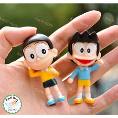 Mô hình đồ chơi DORAEMON NOBITA và NHỮNG NGƯỜI BẠN, mô hình trang trí