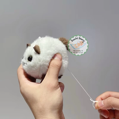 Móc khóa Mèo bông dây cót xoay đuôi dễ thương