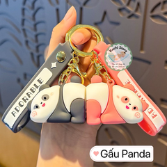 Móc khoá tình nhân Valentin nam châm hút nhau, móc khoá cặp đôi dễ thương