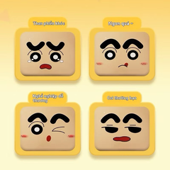 Đồ chơi móc khoá Crayon Shin hoá trang gà con, thay đổi khuôn mặt, Shinnosuke cậu bé bút chì dễ thương