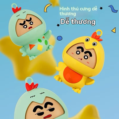 Đồ chơi móc khoá Crayon Shin hoá trang gà con, thay đổi khuôn mặt, Shinnosuke cậu bé bút chì dễ thương