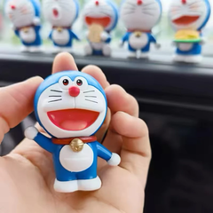 bộ 6 mô hình trang trí Doraemon 6 biểu cảm dễ thương