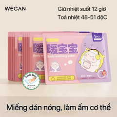 Miếng dán WECAN giữ nhiệt đa năng làm ấm cơ thể, chườm nóng thảo dược, chống lạnh chống rét