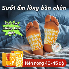 Miếng Đeo Bàn Chân (không keo dán) Sưởi Ấm Giữ Nhiệt WECAN tinh chất thảo dược, chống lạnh