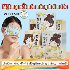 Mặt Nạ Mắt Xông Hơi Chườm Nóng Thảo Dược Steam Eye Mask Giúp Thư Giãn, Giảm Mỏi Mắt, Ngủ Ngon