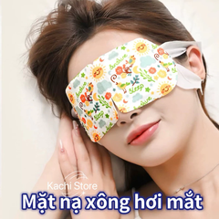 Mặt Nạ Mắt Xông Hơi Chườm Nóng Thảo Dược Steam Eye Mask Giúp Thư Giãn, Giảm Mỏi Mắt, Ngủ Ngon