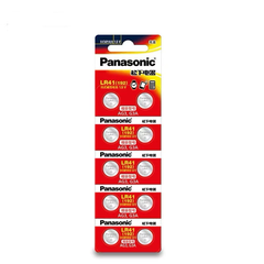 Vỉ 10 pin nút áo Pana LR41 AG3 Alkaline cho đồng hồ, nhiệt kế, thiết bị điện tử