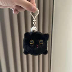 Móc khóa Mèo bông dây cót xoay đuôi dễ thương