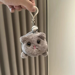 Móc khóa Mèo bông dây cót xoay đuôi dễ thương