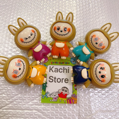 Móc khóa đồ chơi LABUBU đổi mặt biến hình biểu cảm đáng yêu vui nhộn dễ thương