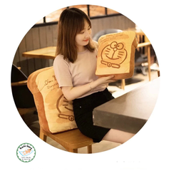 Gối nhồi bông Bánh Mì trí Nhớ của DORAEMON Gối Sofa trang trí, gối tựa lưng dễ thương