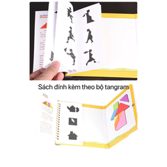 240 câu đố - Đồ chơi Xếp hình xốp nam châm Tangram travel 240 câu đố có kèm sách - Đồ chơi giáo dục montessori cho bé