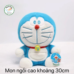 Gấu bông Doraemon Doremon lông mềm mịn (dáng ngồi) xinh xắn dễ thương