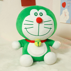 Doraemon xanh lá nhồi bông dễ thương, gấu bông Doremon mềm mịn