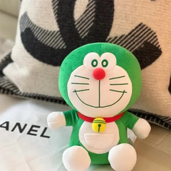Doraemon xanh lá nhồi bông dễ thương, gấu bông Doremon mềm mịn