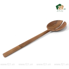 Bộ muỗng nĩa gỗ tràm trộn salad