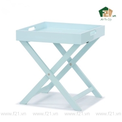 Bàn khay gấp vuông sơn mài màu pastel