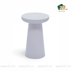 Bàn phụ tròn chân trụ sơn mài