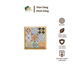 Khay gỗ in họa tiết hoa văn