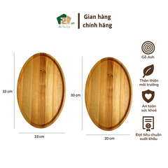 Đĩa Oval gỗ Ash