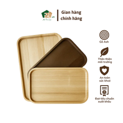 Đĩa gỗ Ash hình chữ nhật