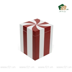 Hộp đựng chữ nhật sơn mài họa tiết