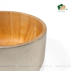 Tô tròn gỗ tự nhiên đựng thực phẩm