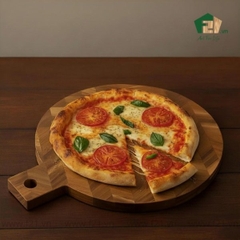 Thớt tròn gỗ tự nhiên họa tiết vân xương cá