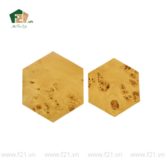 Hộp lục giác vân mắt gỗ độc đáo sang trọng