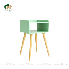 Bàn chữ nhật mini decor 4 chân sơn mài màu xanh mint
