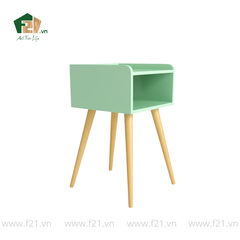 Bàn chữ nhật mini decor 4 chân sơn mài màu xanh mint