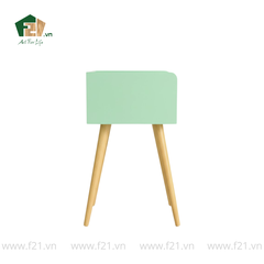 Bàn chữ nhật mini decor 4 chân sơn mài màu xanh mint
