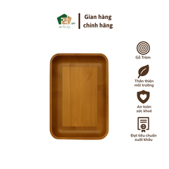Đĩa Gỗ Hình Chữ Nhật Dày - 35x25 H5 cm