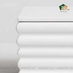 Hộp đựng chữ nhật sơn mài vân rãnh nổi