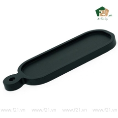 Đĩa chữ nhật gỗ tự nhiên bo tròn có lỗ treo