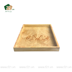 Khay chữ nhật vân mắt gỗ độc đáo sang trọng