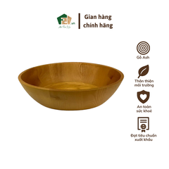 Tô Gỗ Ash Hình Oval
