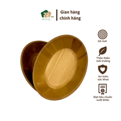 Tô Gỗ Ash Hình Oval