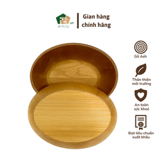 Tô Gỗ Ash Hình Oval
