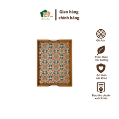 Khay Chữ Nhật Vát Nghiêng Cạnh 25 Độ